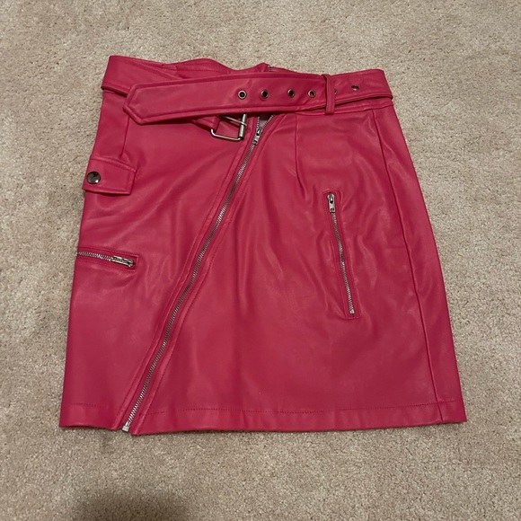 PrettyLittleThing Skirts Pretty Little Thing Leather Skirt Poshmark